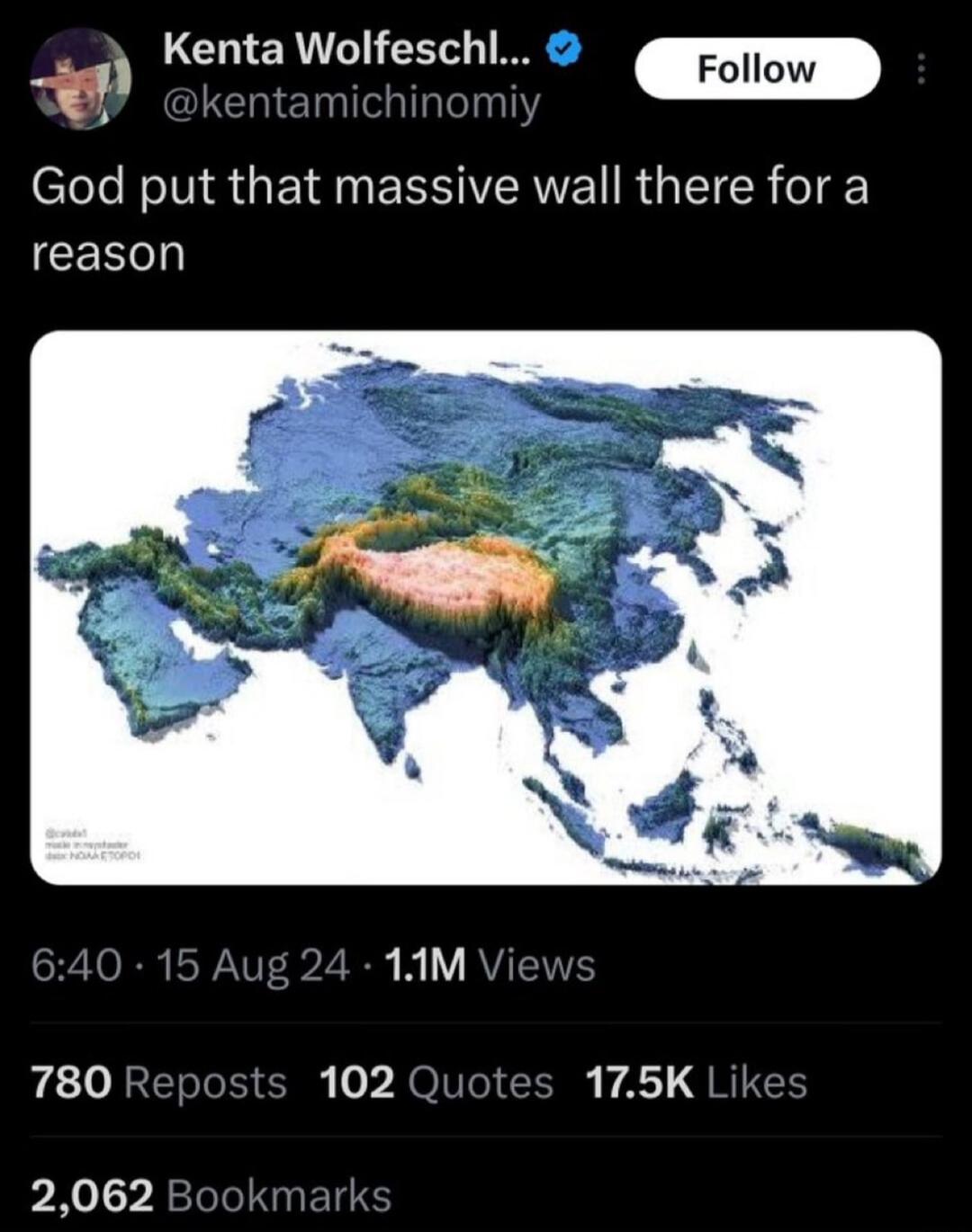 LCHIERT IR 1 God put that massive wall there for a e 780 102 175K 2062