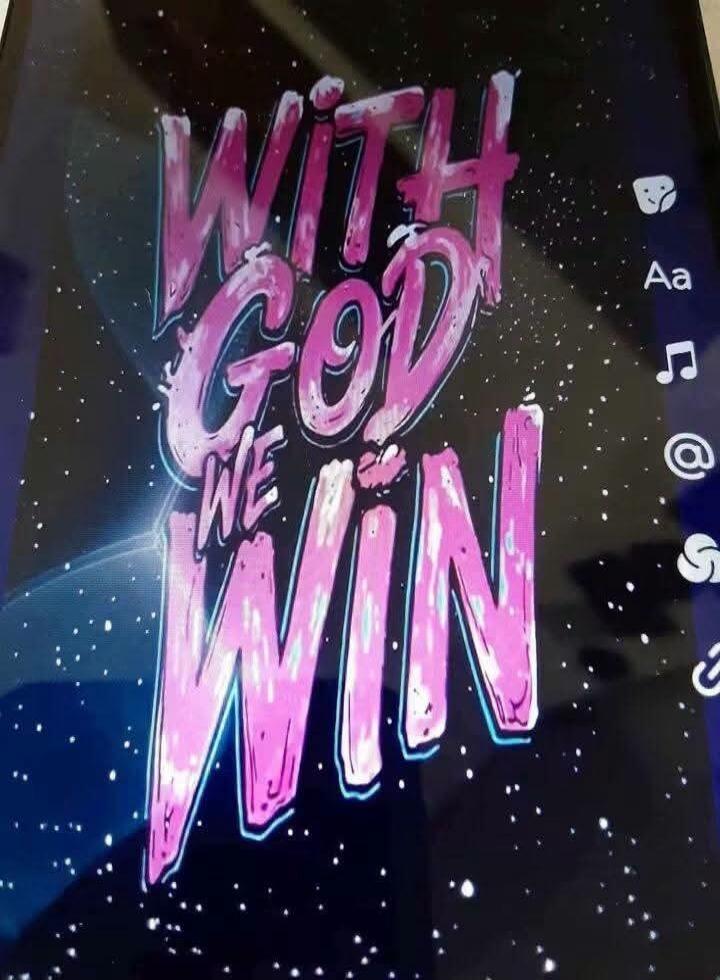WITH GOD WE WIN