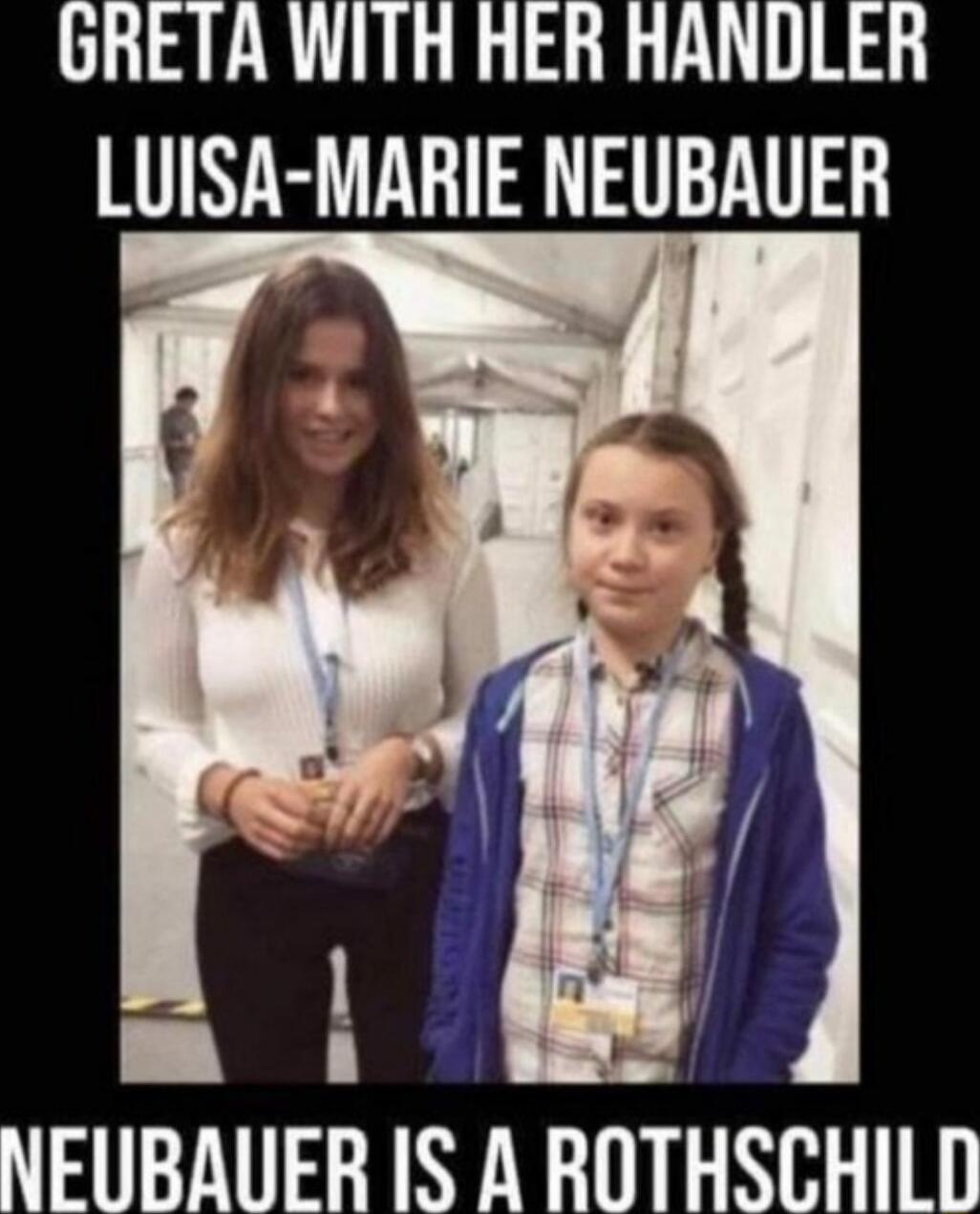 GRETA WITH RER HANDLER LUISA MARIE NEUBAUER NEUBAUER IS A RGTHSBHILD