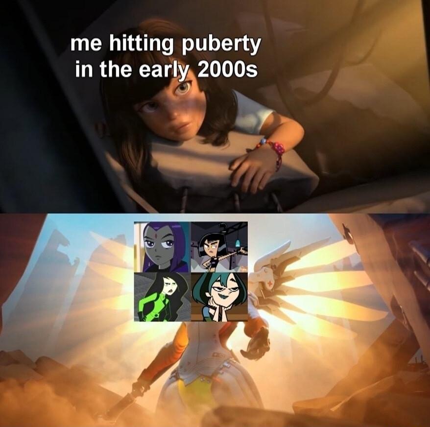 me hitting puberty in the early 2000s N By