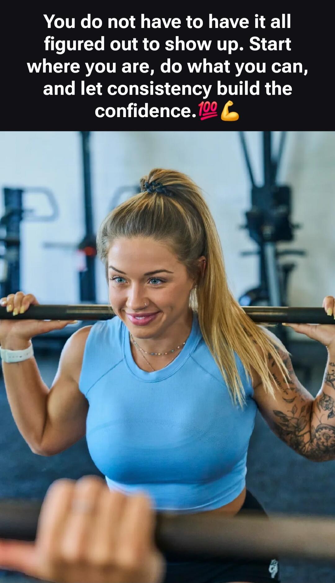 You do not have to have it all figured out to show up. Start where you are, do what you can, and let consistency build the confidence. 💯 💪