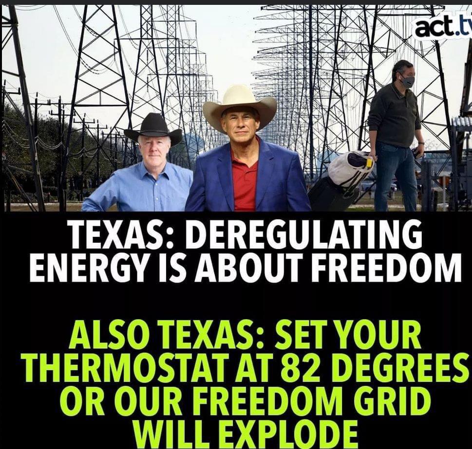 TEXAS DEREGULATING _ ENERGY IS ABOUT FREEDOM