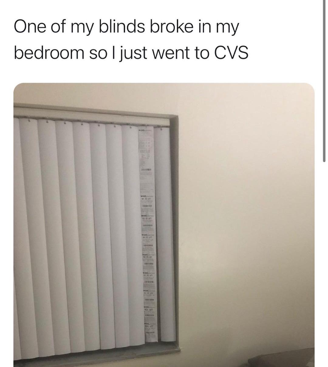 One of my blinds broke in my bedroom so just went to CVS