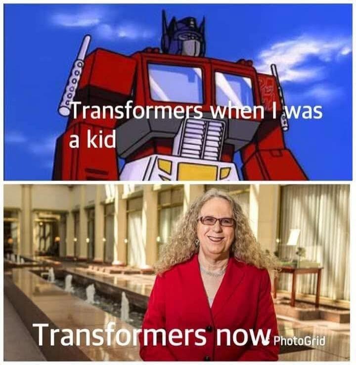Transformers when I was a kid
Transformers now