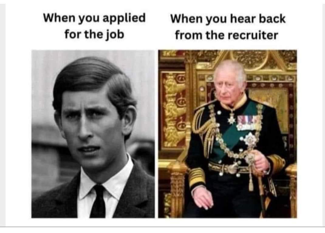 When you applied When you hear back for the job from the recruiter
