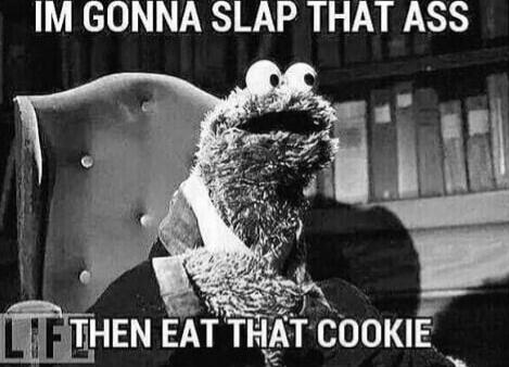 IM GONNA SLAP THAT ASS THEN EAT THAT COOKIE