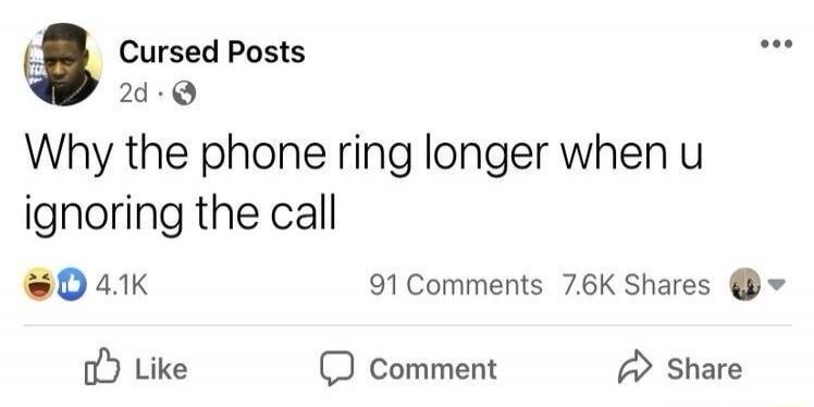 Why the phone ring longer when you ignoring the call