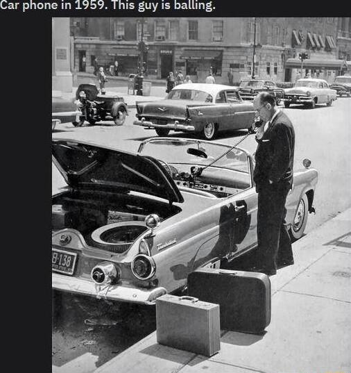 Car phone in 1959 This guy is balling