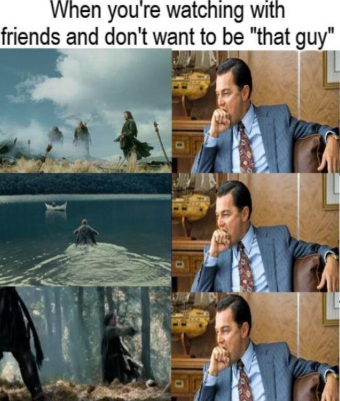 When youre watching wit friends and dont want to be that guy