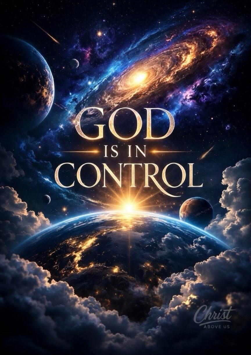 GOD IS IN CONTROL Christ ABOVE US