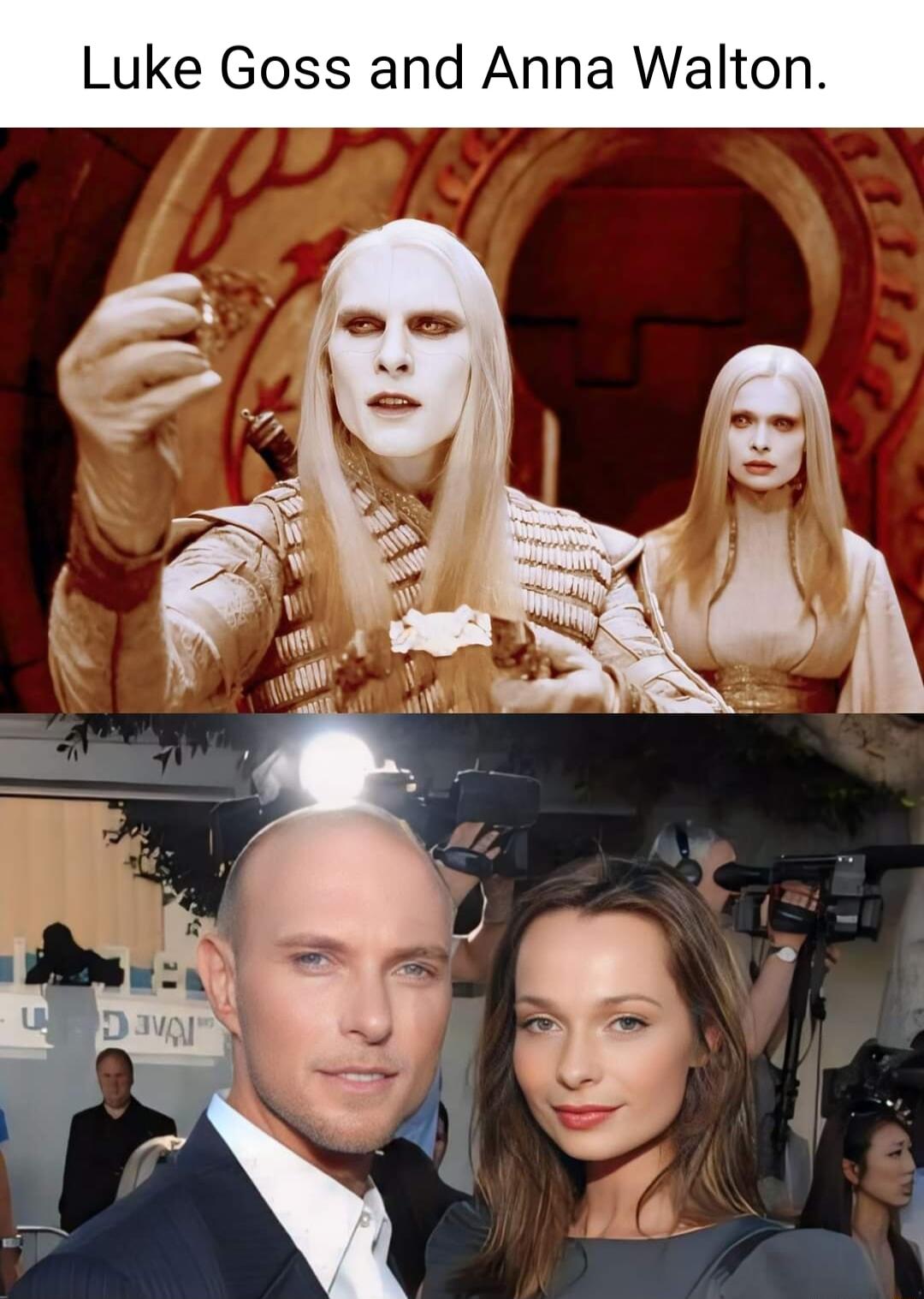 Luke Goss and Anna Walton