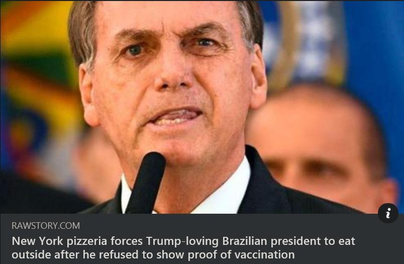 LYAVA el Ree Y New York pizzeria forces Trump loving Brazilian president to eat N SR G N T e R ol ol VA o oTel el AVE Tl E ile