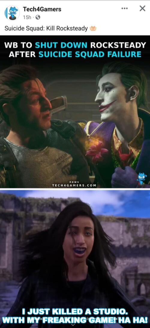 Tech4Gamers o Suicide Squad Kill Rocksteady WB TO SHUT DOWN ROCKSTEADY AFTER SUICIDE SQUAD FAILURE