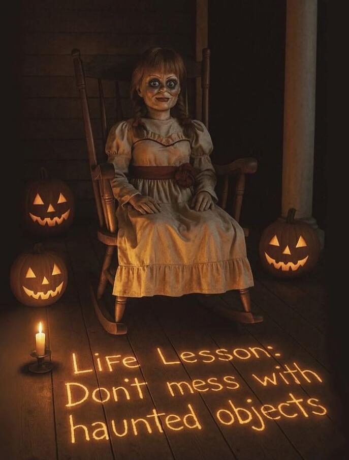 Life Lesson: Don't mess with haunted objects