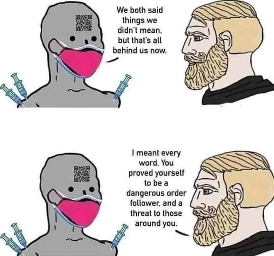 but thats all behind us now meant every word You e tobea d ord P N iy threat to those S2 around you