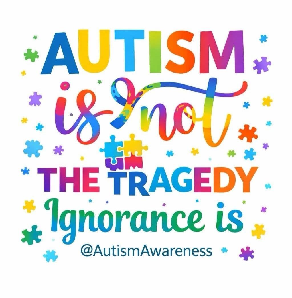 AUTISM is not THE TRAGEDY Ignorance is @AutismAwareness