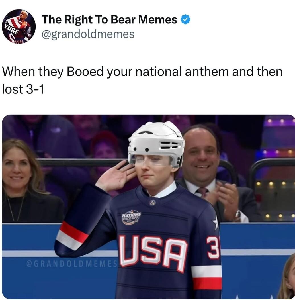 The Right To Bear Memes randoldmemes When they Booed your national anthem and then