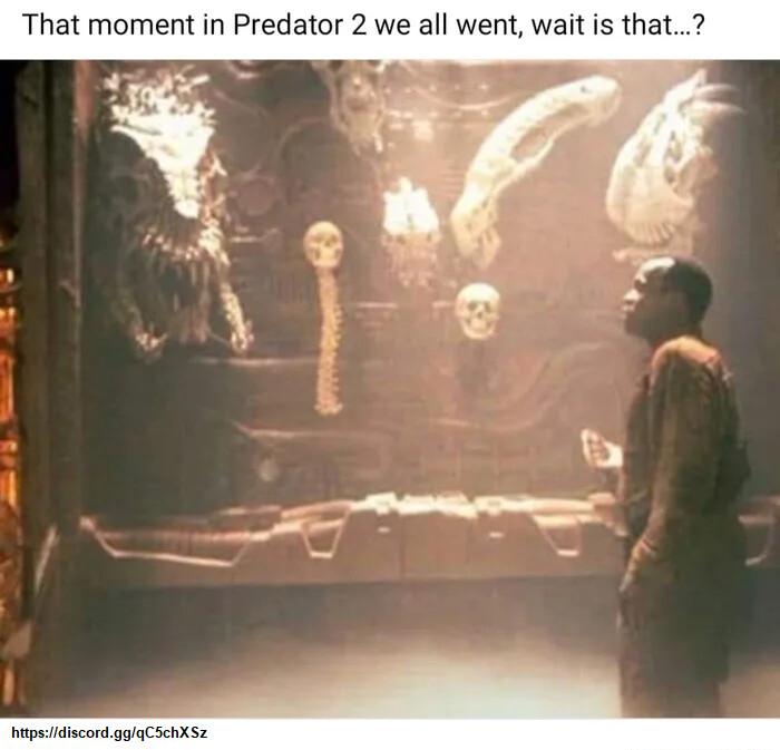 That moment in Predator 2 we all went wait is that