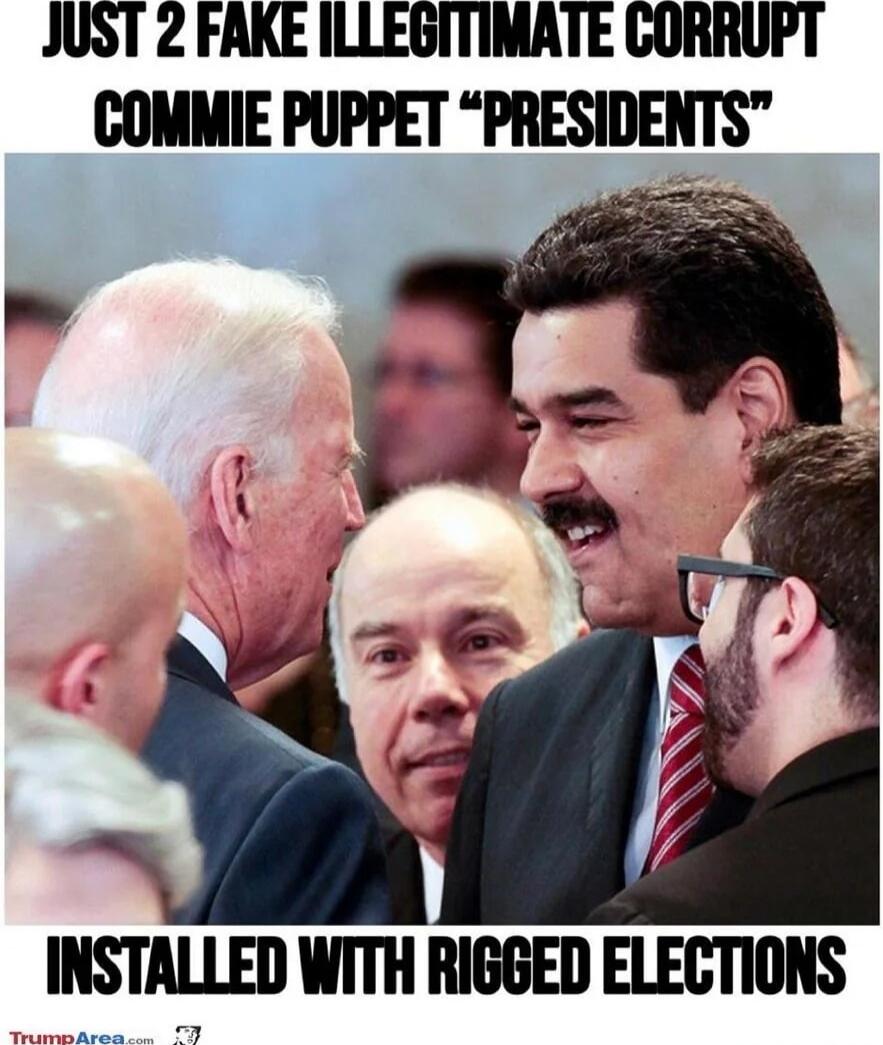 JUST 2 FAKE ILLEGITIMATE CORRUPT COMMIE PUPPET 'PRESIDENTS' INSTALLED WITH RIGGED ELECTIONS
