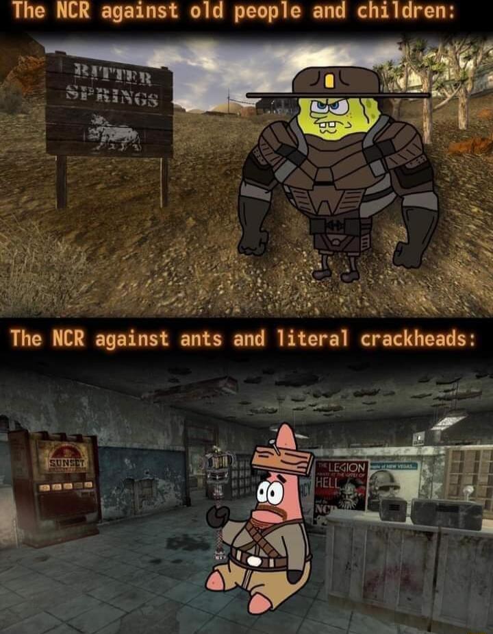 The NCR against old people and children 2 4 The NCR against ants and literal crackheads