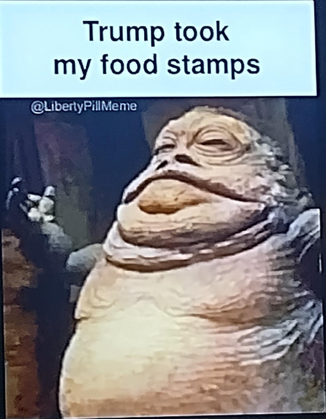 Trump took my food stamps