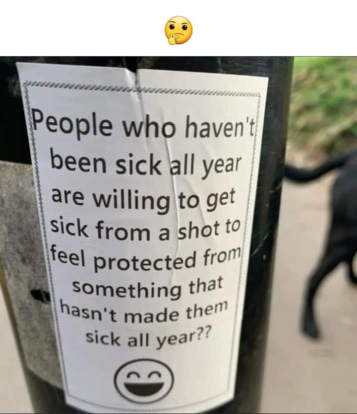 Shhtaie VI People who haven been sick all year are willing to ge sick from a shot 1 i feel protected fr Something fha17 hasnt made the 27 sick all year