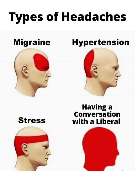 Types of Headaches\nMigraine\nHypertension\nStress\nHaving a Conversation with a Liberal