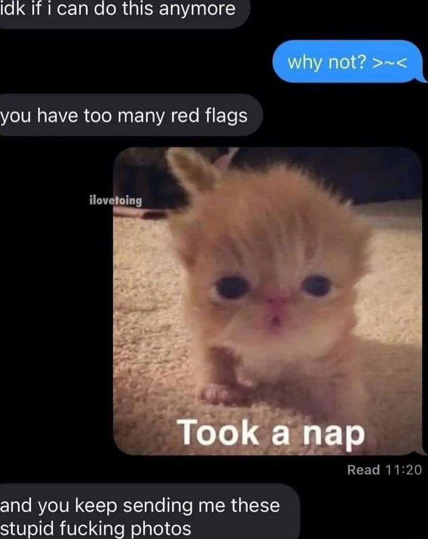 IdK I can do this anymore VR Gl ERVA Gl RETS Read 1120 and you keep sending me these stupid fucking photos