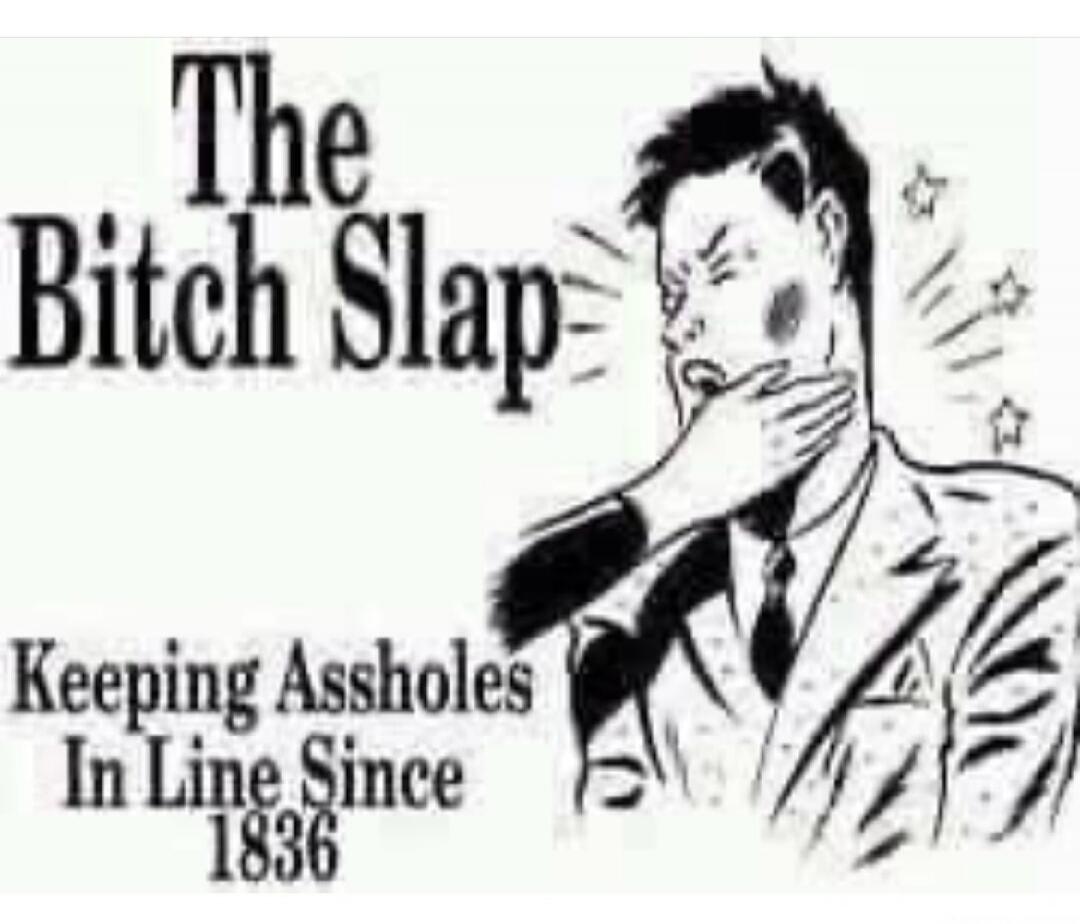 The Bitch Slap Keeping Assholes In Line Since 1836