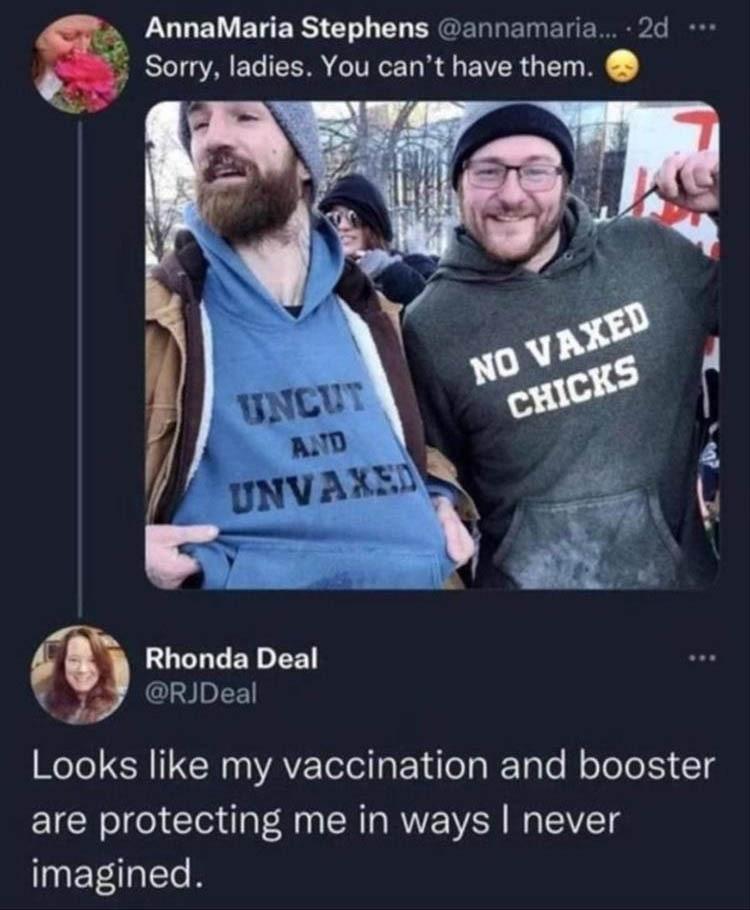 AnnaMaria Stephens annamaria 2d Sorry ladies You cant have them Rhonda Deal RJDeal R Te LGN N VAV Telol Ty el RTale N oTeTo S 14 are protecting me in ways never imagined