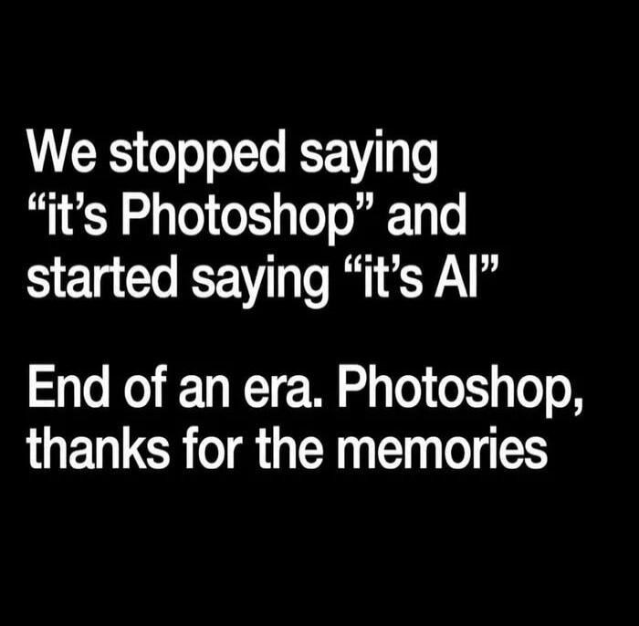 We stopped saying 