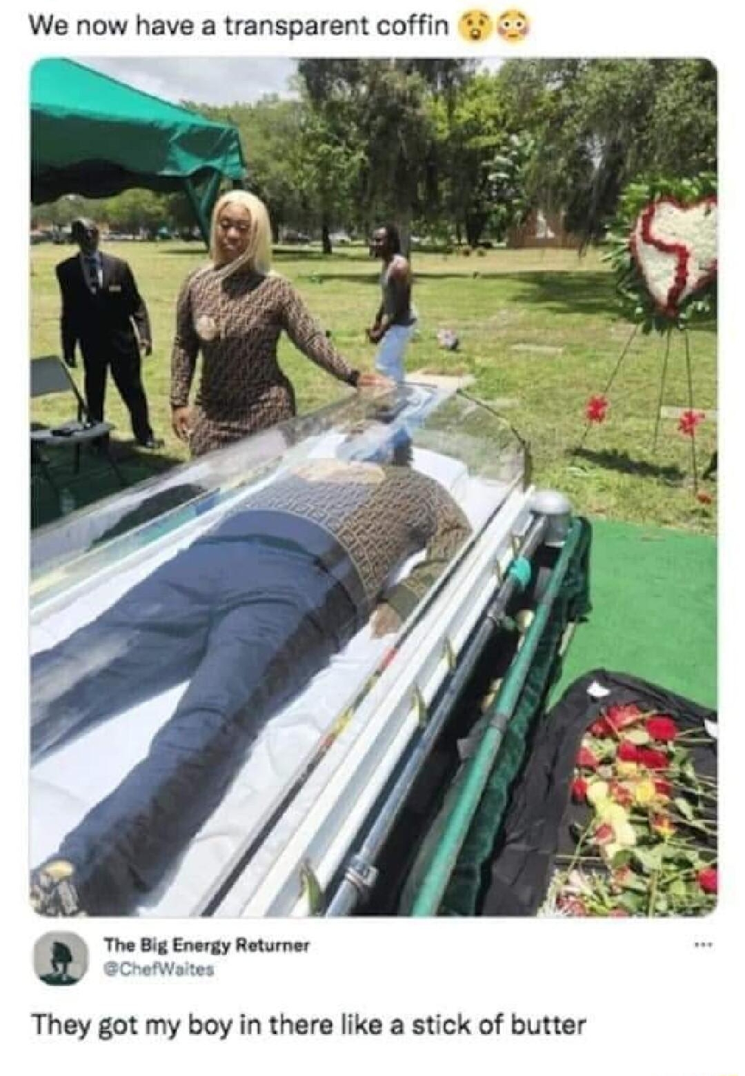 Chebetsigei We now have a transparent coffin 1 The Big Energy Returner They got my boy in there like a stick of butter