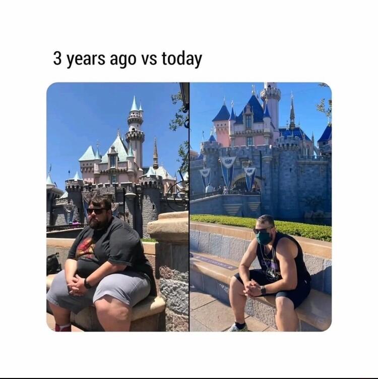 3 years ago vs today
