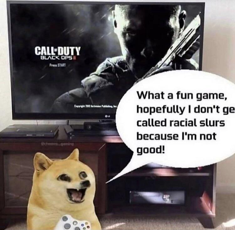 CALL DUTY BLACK OPs What a fun game hopefully dont ge called racial slurs because Im not good