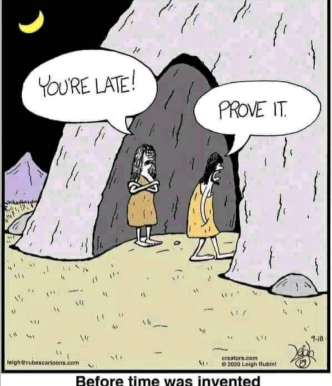 Refore time wae invented