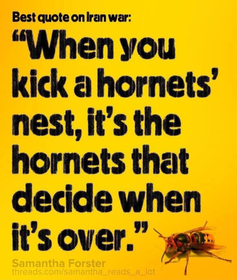 Best quote on Iran war: 