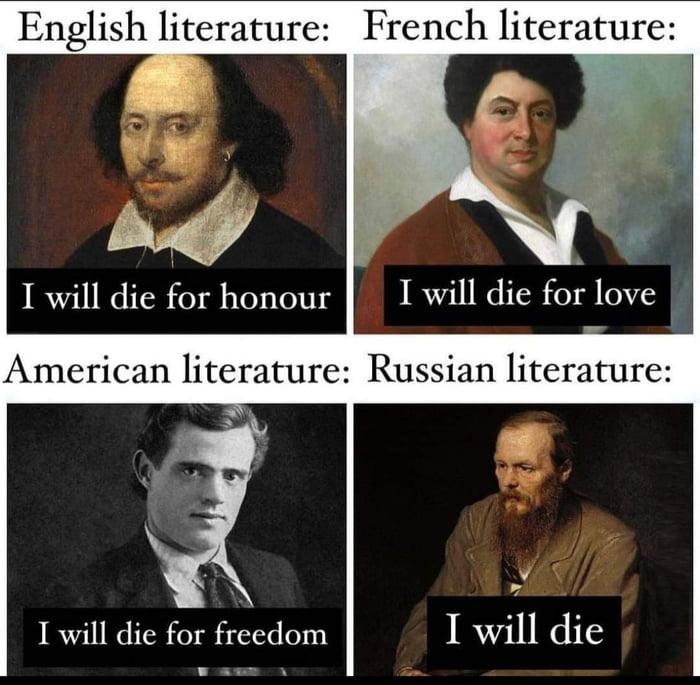 English literature French literature el I will die for freedom I will die