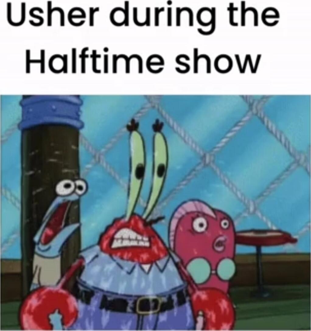 Usher during the Halftime show