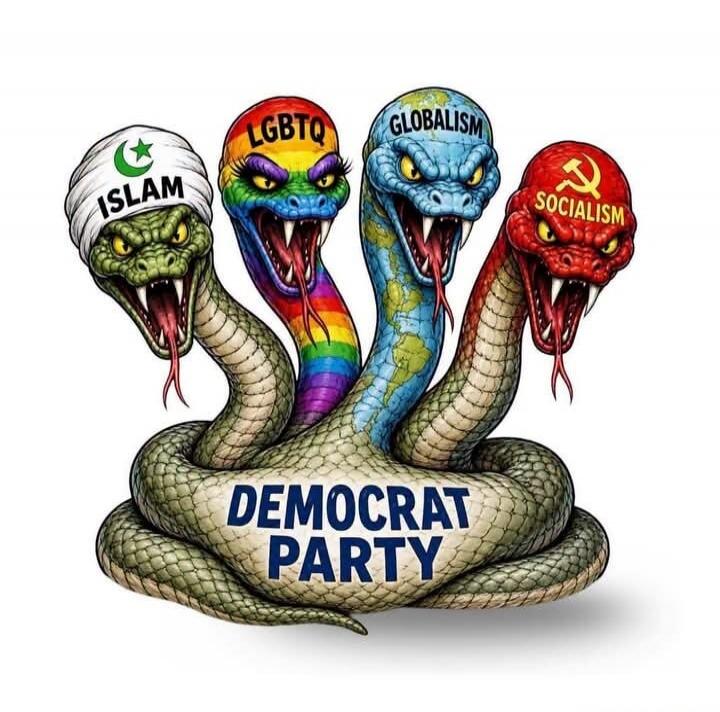 ISLAM LGBTQ GLOBALISM SOCIALISM DEMOCRAT PARTY