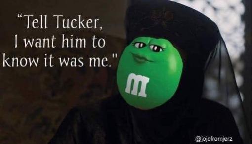 Tell Tucker want him to know it was me