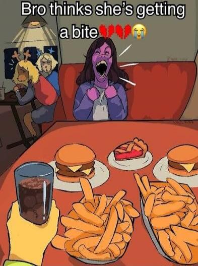 Bro thinks she's getting a bite 💔💔💔😭