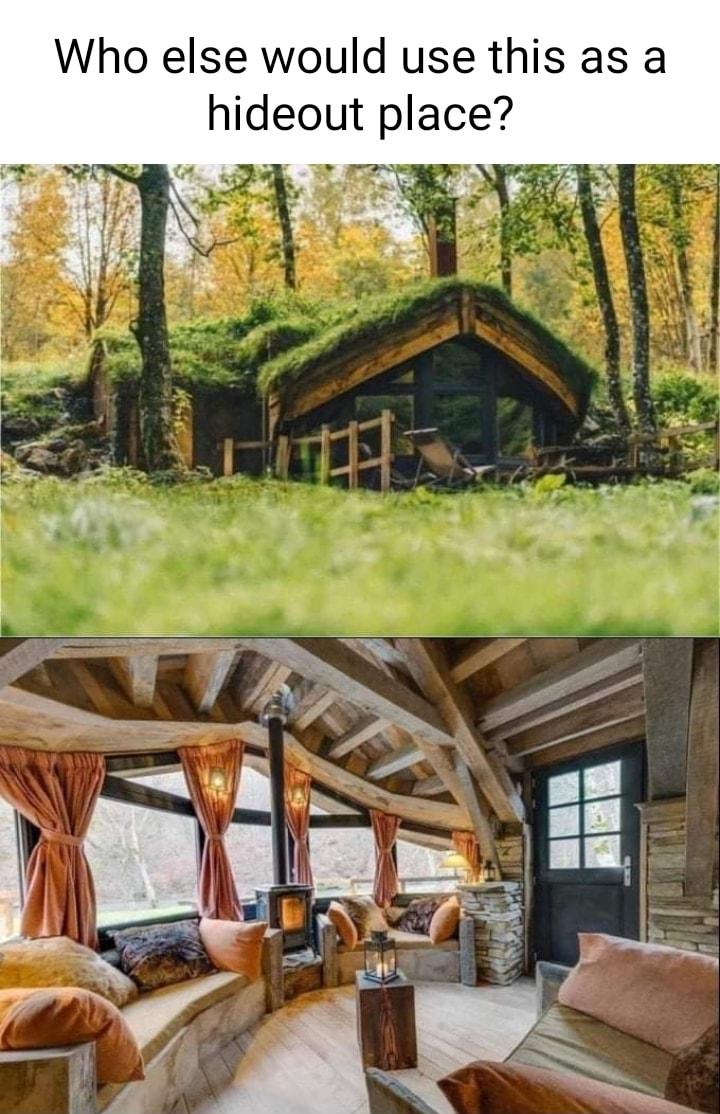 Who else would use this as a hideout place