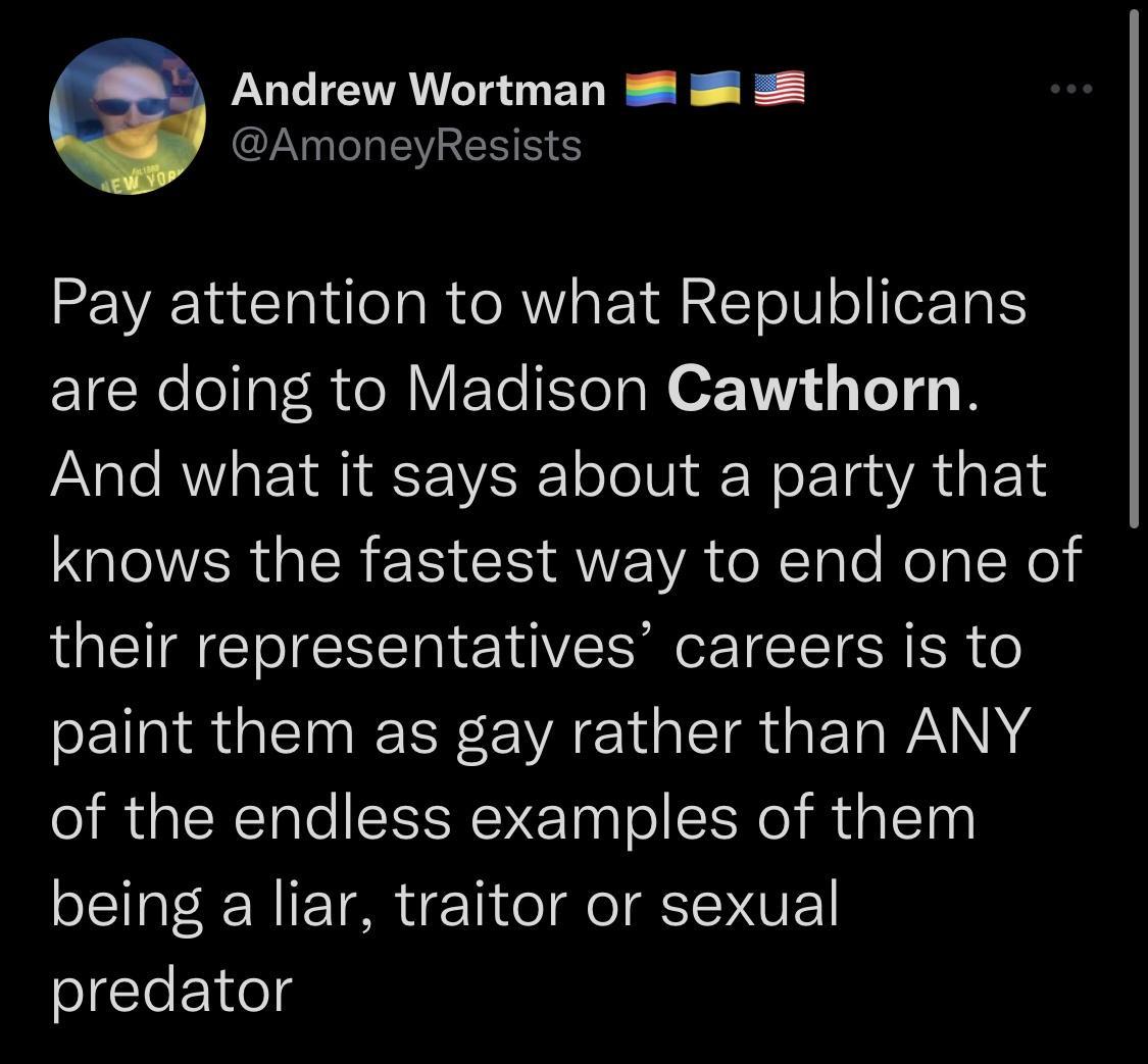 GG ICTRANLTE O B R AmoneyResists Pay attention to what Republicans cNe o 1al R o W F To EeTal 021 Y4 1 Te14 3 And what it says about a party that QIOERGER ERCI ANEWA o RTale RolalsXe their representatives careers is to CEN R IR VA SR daF Ta WA MY of the endless examples of them being a liar traitor or sexual predator