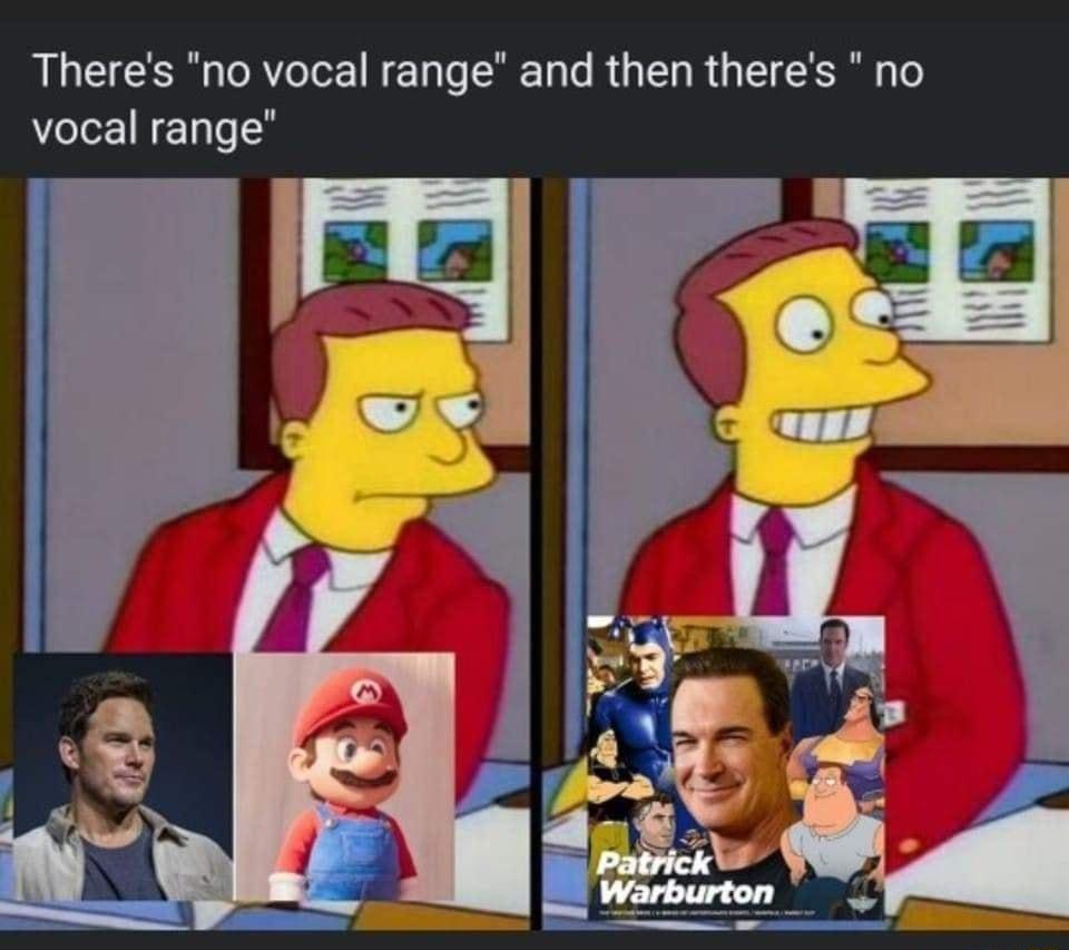 Theres no vocal range and then theres no vocal range