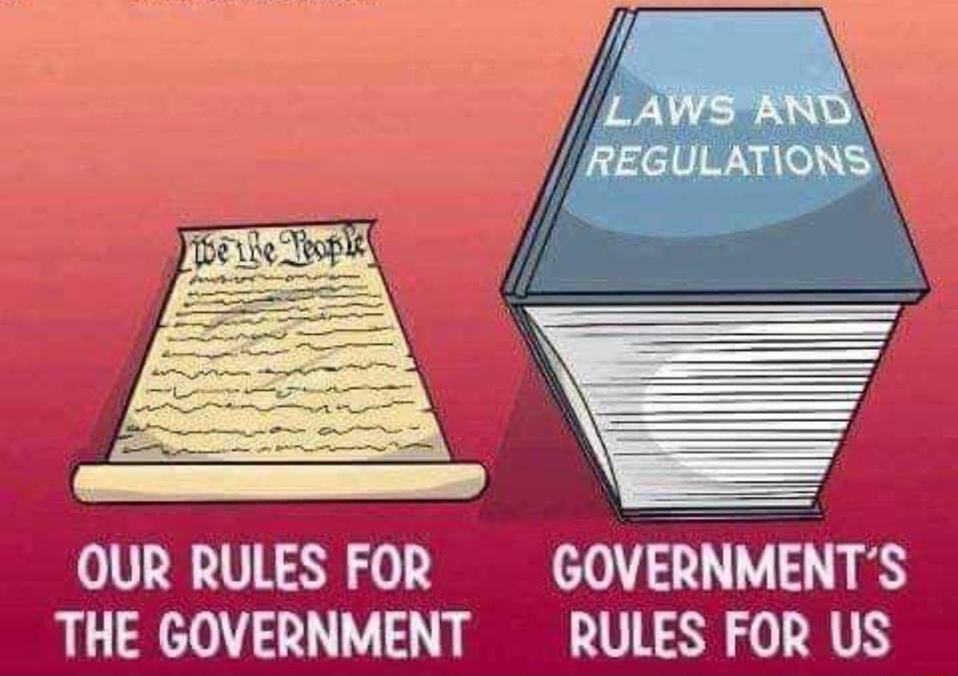 OUR RULES FOR GOVERNMENTS THE GOVERNMENT RULES FOR US