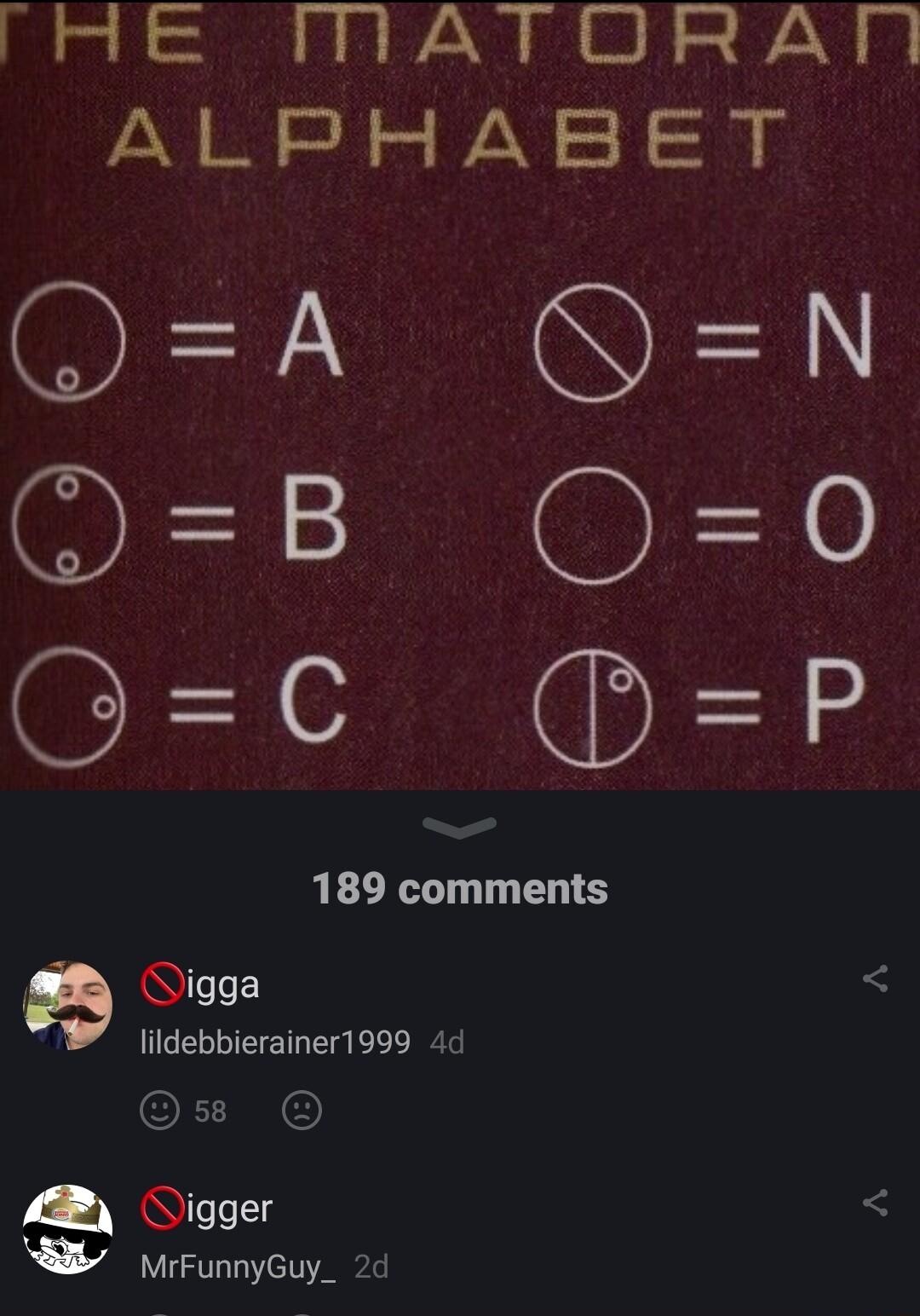 HE TTATORATI AN 8 o VAN OA N B O0 GOC P 189 comments a Qigga lildebbierainer1999 4d Q Qigger MrFunnyGuy_