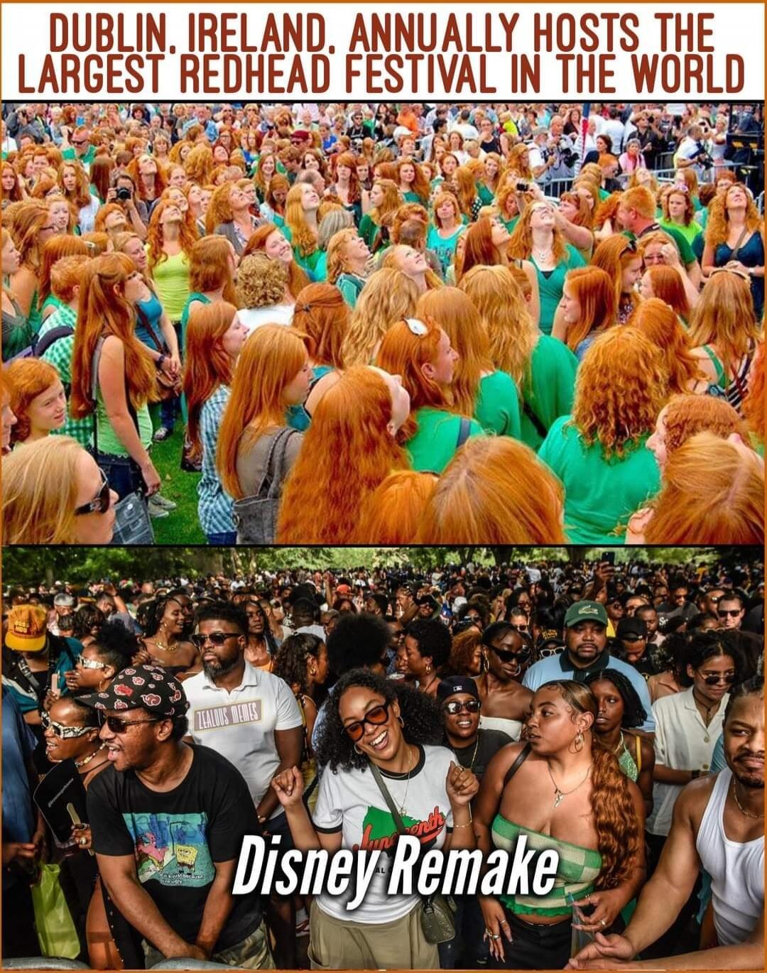DUBLIN, IRELAND. ANNUALLY HOSTS THE LARGEST REDHEAD FESTIVAL IN THE WORLD Disney Remake