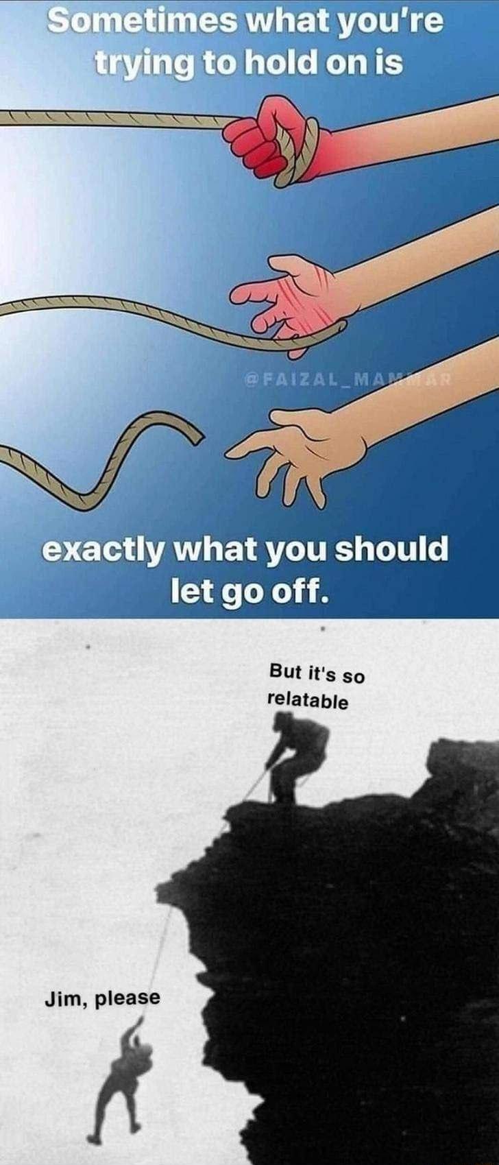 o VAN EVRTITIS LTI let go off Butits so relatable Jim please