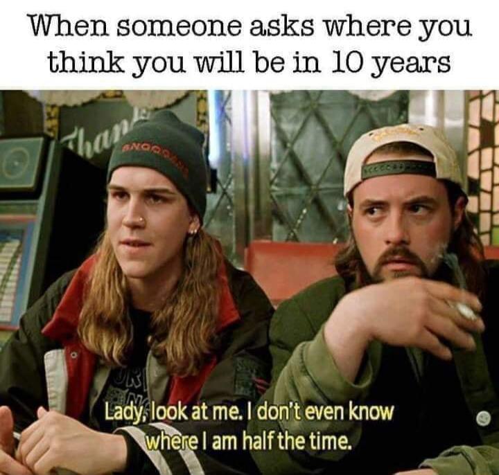 When someone asks where you think you be in 10 years n e Ladylook at me dont even know Wreamhafthetnme