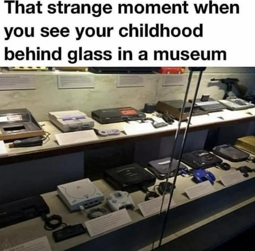 That strange moment when you see your childhood behind glass in a museum